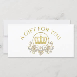Carte Couronne d'or - luxe royal