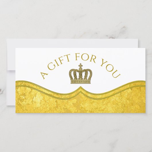 Carte Couronne d'or - luxe royal 2 (Devant)