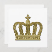 Carte Couronne d'or - luxe royal 2 (Devant / Derrière)