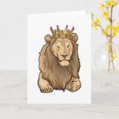 Carte Couronne du Roi Lion (Fleur jaune)