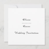 Carte Couronne florale de mariage colorée (Dos)