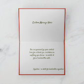 Carte Couronne joyeuse citation de Noël et de Nouvel An (Intérieur)