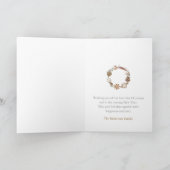 Carte Couronne minimaliste de Noël (Intérieur)
