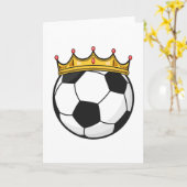 Carte Couronne Reine de Football (Fleur jaune)