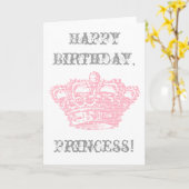 Carte Couronne rose (Fleur jaune)