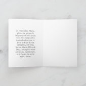 CARTE COURRIER MARY PRIER EN CATHOLIQUE FRANÇAIS (Intérieur)