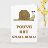 Carte Courrier Mignon Drôle Rétro (Fleur jaune)