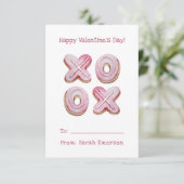 Carte Cours de la Saint-Valentin rose (Debout devant)