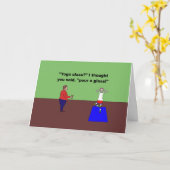 Carte cours de yoga versez un verre (Fleur jaune)