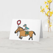Carte Course à cheval (Fleur jaune)