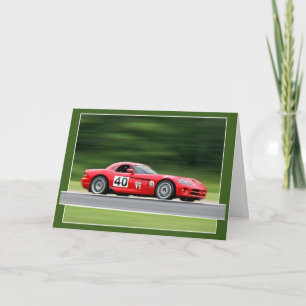 Carte Course à l'anniversaire 40