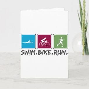 Carte course à vélo nage (triathlon)
