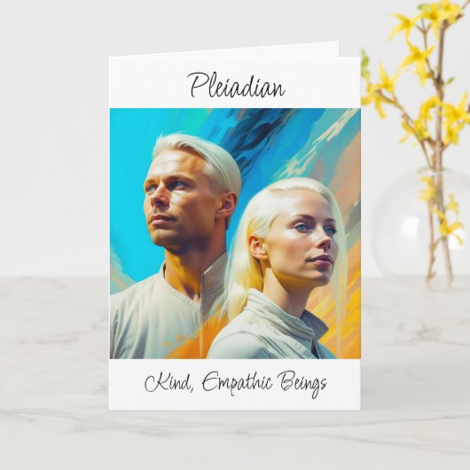 Carte Course Alien Extraterrestre des Pléiadiens (Fleur jaune)