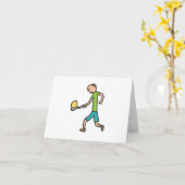 Carte Course Aux Oeufs Et Cuillères (Fleur jaune)