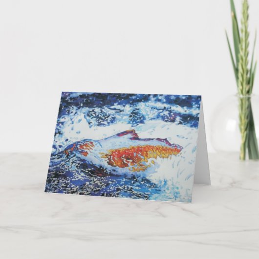 Carte Course de saumon ! (Devant)