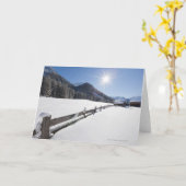 Carte course de ski de fond fraîchement préparée dans un (Fleur jaune)