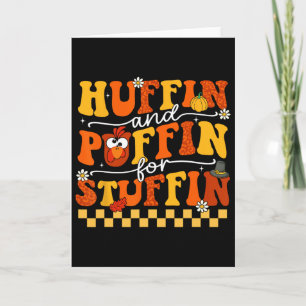 Carte Course de Thanksgiving Trot de dinde Huffin et Puf