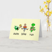 Carte Course de vélo de bain (Fleur jaune)