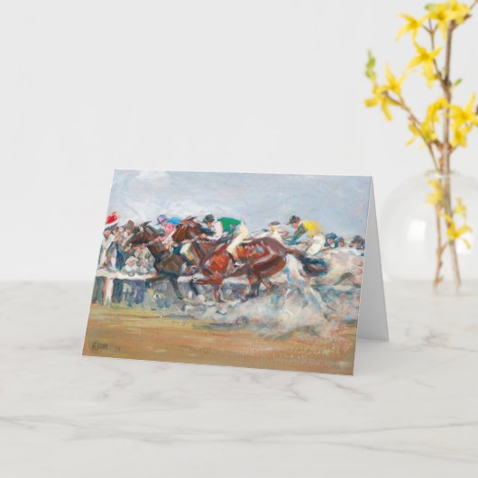 Carte Course du cheval | Angelo Jank (Fleur jaune)