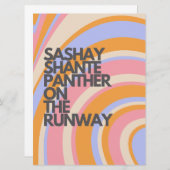 Carte Course Sashay Shante Drag (Devant / Derrière)