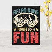 Carte Courses Rétro Amusement Intemporel Souvenirs de Sk (Fleur jaune)