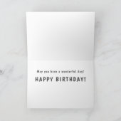Carte Courte amusante rime poème Slug Anniversaire (Intérieur)