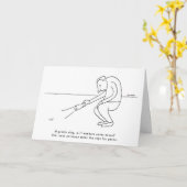 Carte Courte amusante rime poème Slug Anniversaire (Fleur jaune)