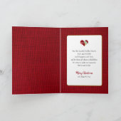 Carte Courtepointe de Noël Patchwork Cœur en Imprimé de (Intérieur)