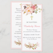 Carte Courtes prières de baptême (Devant / Derrière)