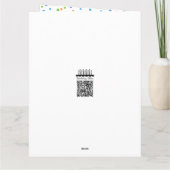 Carte Cousin 21e anniversaire (Dos)