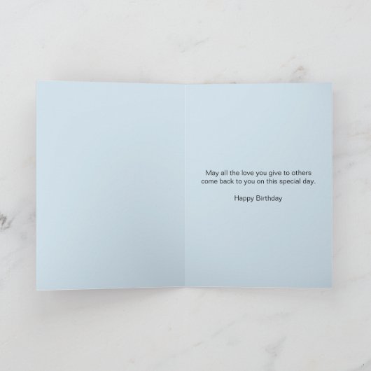 Carte Cousin Birthday with a Mountain Landscape (Intérieur)