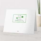 Carte Cousin Bonne St Patrick's Day (Dos)