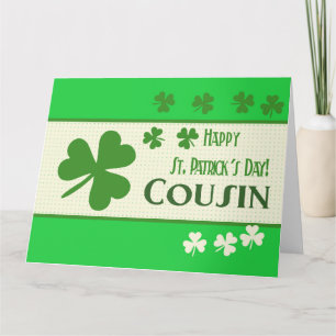 Carte Cousin Bonne St Patrick's Day