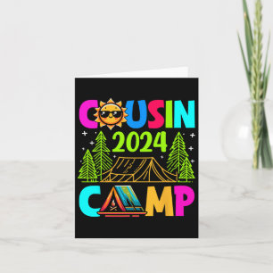 Carte Cousin Camp 2024 Vacances en famille Camping été C