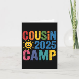 Carte Cousin Camp 2025 Chemise - Colorful Family Reunion