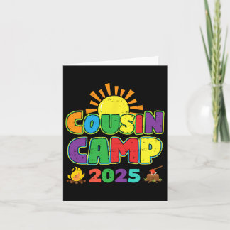 Carte Cousin Camp 2025 Vacances en famille Camping été C