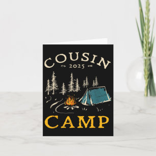 Carte Cousin Camp 2025 Vacances en famille Camping été C