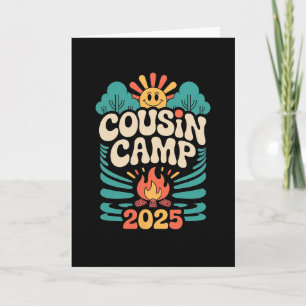 Carte Cousin Camp 2025 Voyage de vacances d'été Correspo