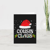 Carte Cousin Claus Christmas Lights Santa Pajama Family (Devant)