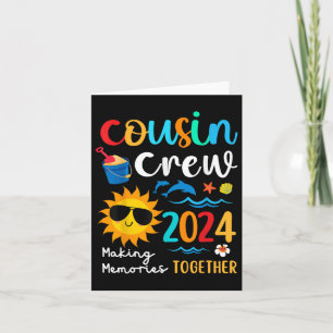 Carte Cousin Crew 2024 Summer Vacation Beach Voyage en f