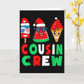 Carte Cousin Crew Christmas In July Squad Pajamas Matchi (Fleur jaune)