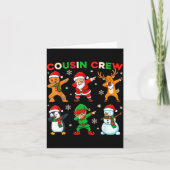 Carte Cousin Crew Dabbing Santa Elf Friends Christmas Fu (Devant)