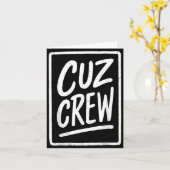 Carte Cousin Crew Family Matching Funny Cousin Squad Tee (Fleur jaune)