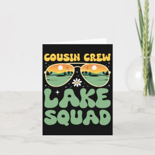 Carte Cousin Crew Lake Squad Sunset Family Camping Summe