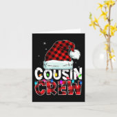 Carte Cousin du Christ Crew Buffalo Red Plaid Pajamas Fa (Fleur jaune)