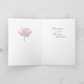 Carte Cousin Fleur d'anniversaire (Intérieur)