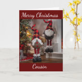 CARTE COUSIN **INCROYABLE** À NOËL (Fleur jaune)