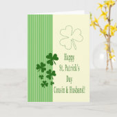 Carte Cousin & Mari Bonne St. Patrick's Day (Fleur jaune)