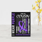 Carte Cousin Overdose Sensibilisation Articles Récupérat (Fleur jaune)