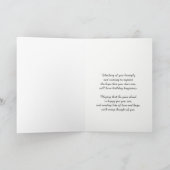 Carte Cousin Peonies d'anniversaire (Intérieur)